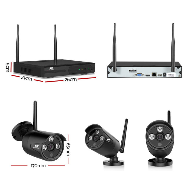 NNEDSZ -1080P 8CH Wireless Security Camera NVR Video