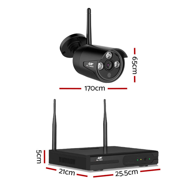 NNEDSZ -CCTV Wireless Security Camera System 8CH Home Outdoor WIFI 8 Bullet Cameras Kit 1TB