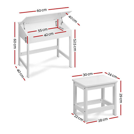 NNEDSZ Kids Table Chairs Set Children Drawing Writing Desk Storage Toys Play