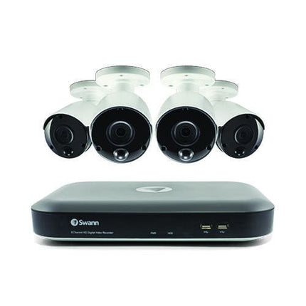 NNEKG 4 Channel DVR with 4 x 4K Ultra HD Heat & Motion Detection Security Cameras System (SWDVK 455804)