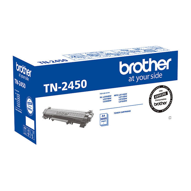 NNEDSZ Brother TN-2450 Mono Laser Toner- Standard, HL-L2350DW/L2375DW/2395DW/MFC-L2710DW/2713DW/2730DW/2750DW up to 3,000 pages
